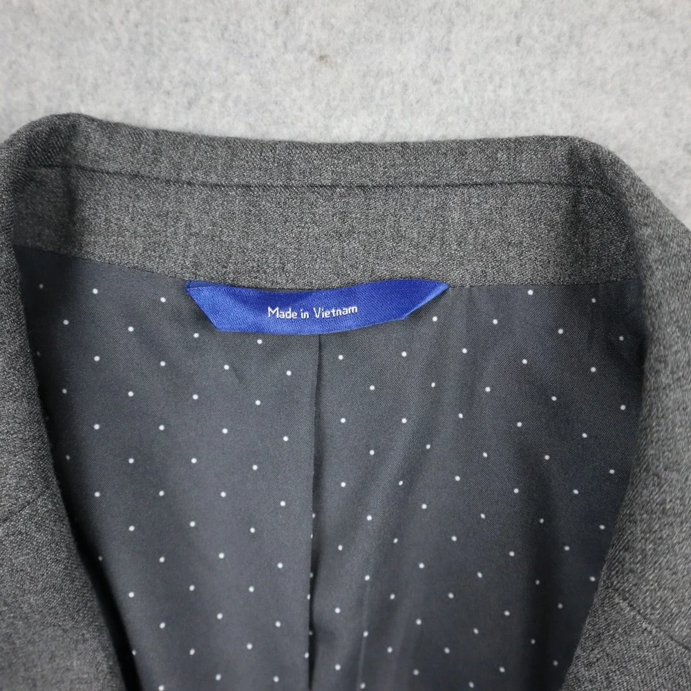 Apt. 9 Sport Coat Mens 42R Premier Flex Gray Slim Fit Stretch Blazer